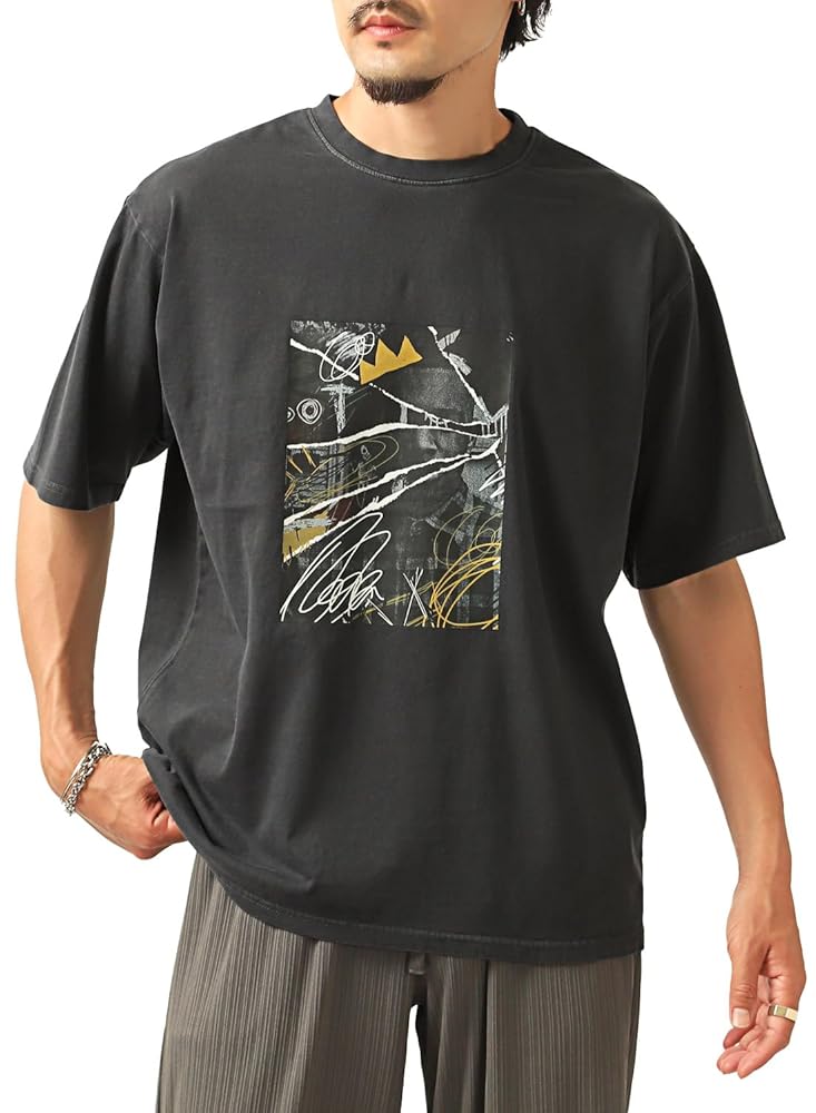 Amazon | [ラグスタイル] 半袖 Tシャツ メンズ ビッグシルエット